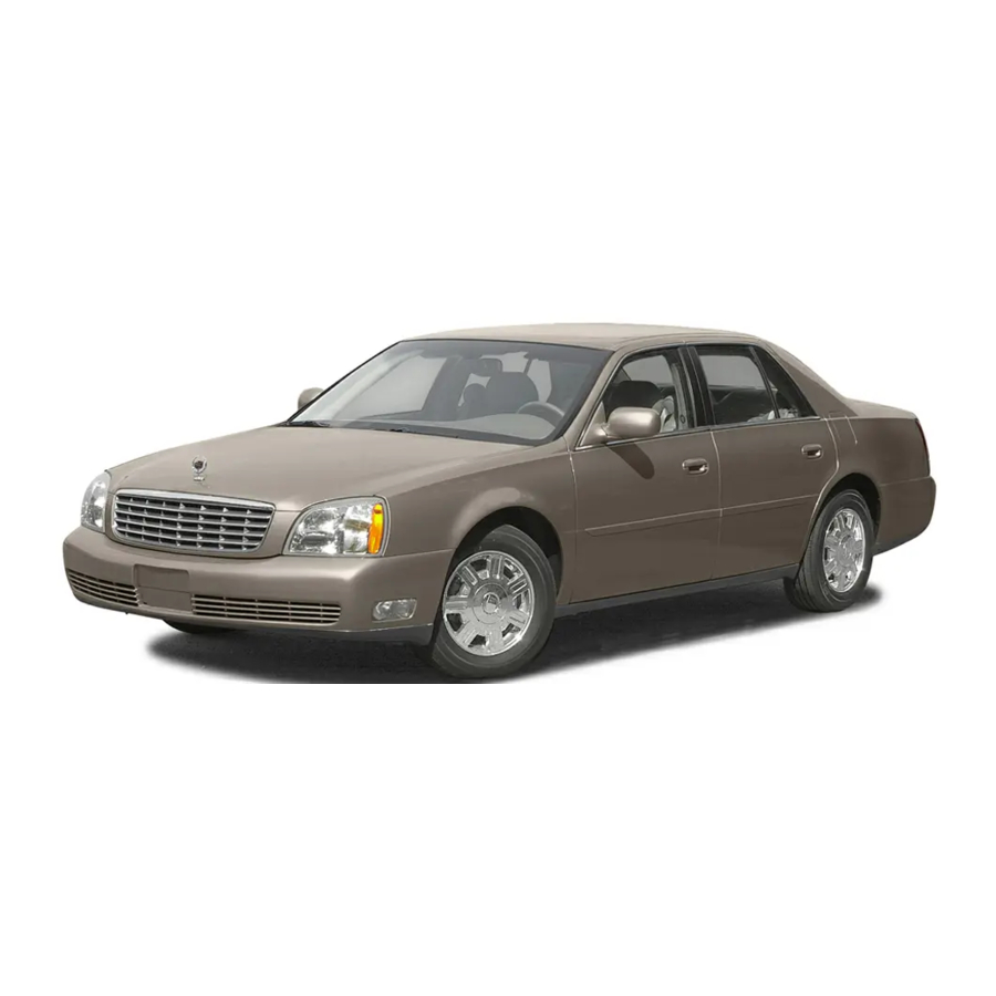 Cadillac DeVille 2004 Manual