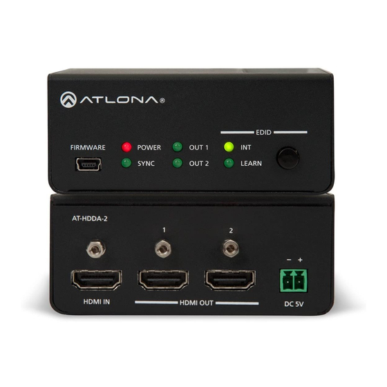 Atlona AT-HDDA-2 User Manual