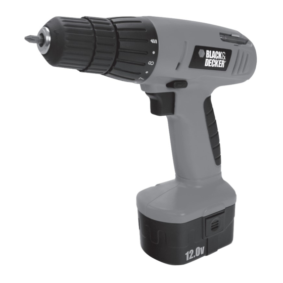 Black & Decker CD121 Instruction Manual