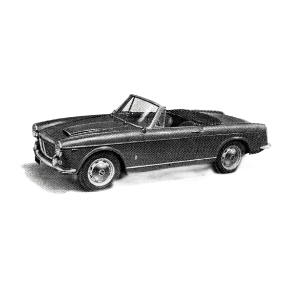 User Manuals: Fiat 1600S CABRIOLET Convertible Car