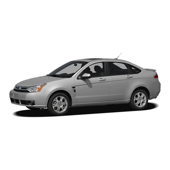 Ford Focus 2008 Quick Reference Manual