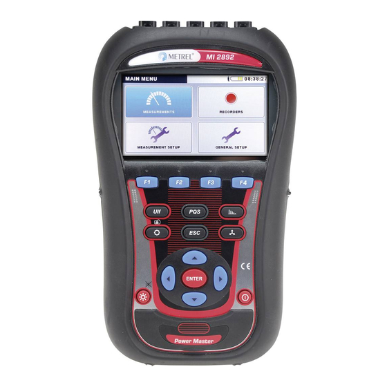 METREL Power Master MI 2892 Instruction Manual