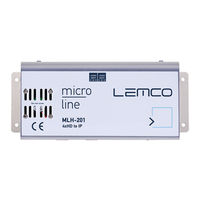 Lemco Micro Line MLH-201 Quick Start Manual