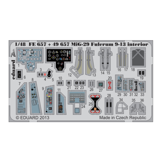 Eduard FE657 Manual