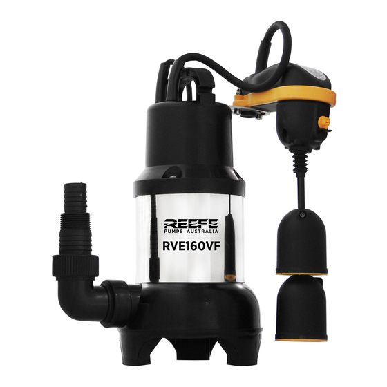 Reefe RVE160VF Exploded View & Instruction Manual