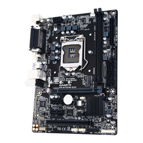 GIGA-BYTE TECHNOLOGY GA-B150M-D3V User Manual