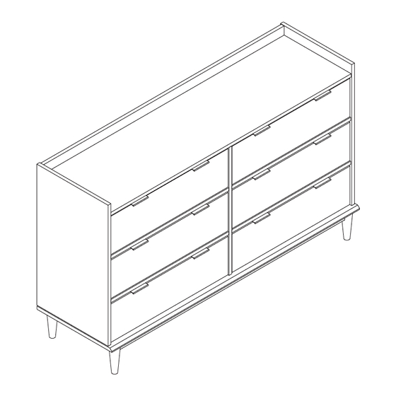 Walker Edison LEEBD-T Assembly Instructions Manual