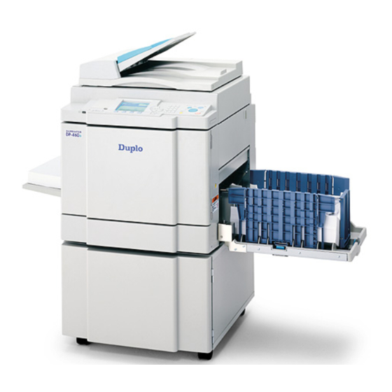 Duplo DUPRINTER DP-460e Manuals