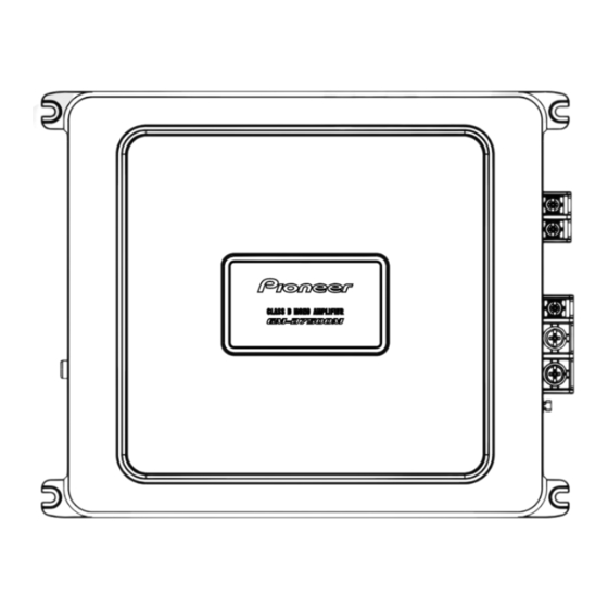 Pioneer GM-D7500M SERIES Service Manual