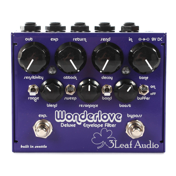 3 Leaf Audio Wonderlove Quick Start Manual