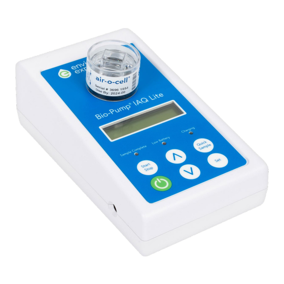 Antylia Scientific Environmental Express Bio-Pump IAQ Lite Manuals