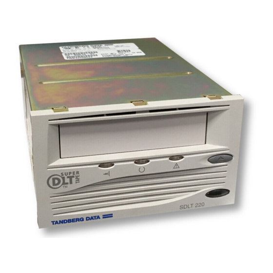 Tandberg Data SDLT320 Quick Start Manual