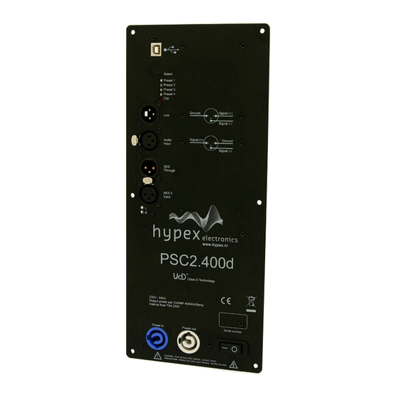 Hypex Electronics PSC2.400 User Manual