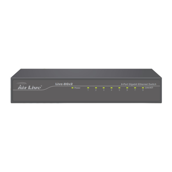 AirLive Live-8Gv2 Quick Installation Manual