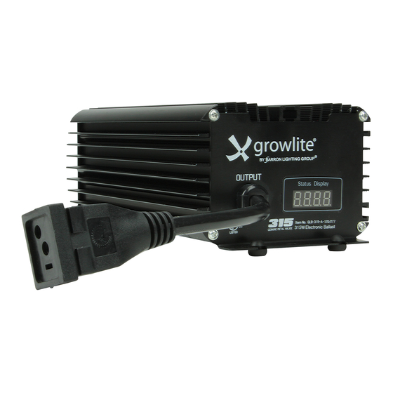 BARRON Growlite GLB-315-A-120/277 Operating Manual