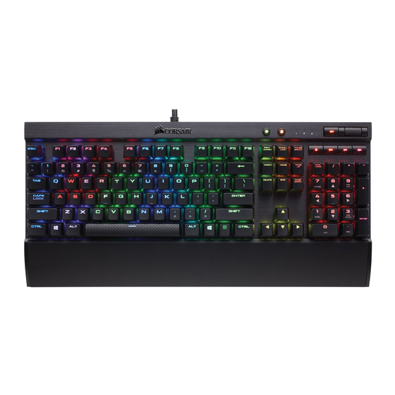 CUE CORSAIR K70 LUX Quick Start Manual