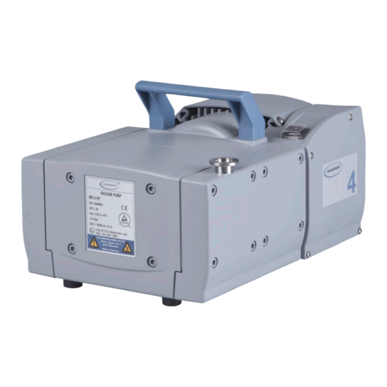 vacuubrand MD 4 NT Instructions For Use Manual