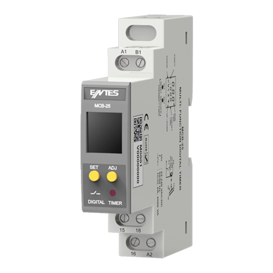 Entes MCB-25 Quick Start Manual