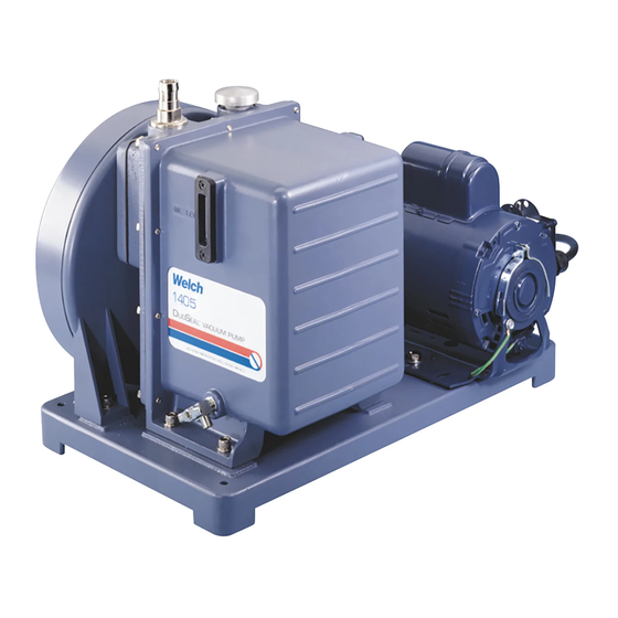 WELCH-ILMVAC DUOSEAL 1405B-01 Owner's Manual