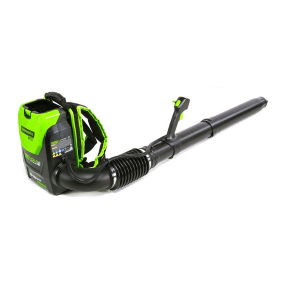 GreenWorks Pro BPB60L00 Owner's Manual