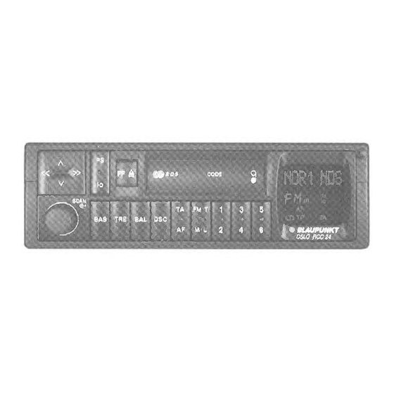 Blaupunkt Oslo RCC 24 Service Manual