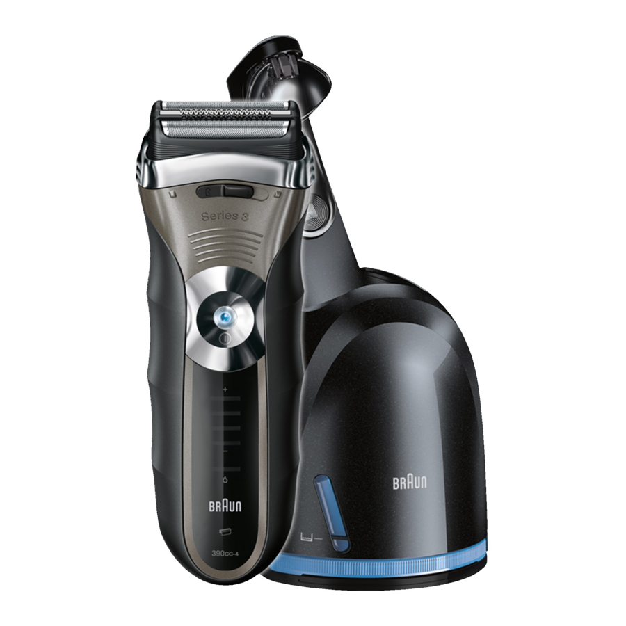 Braun 390cc-4, 370cc-4, 350cc-4, 350cc-5 - 3 Series Electric Shaver Manual