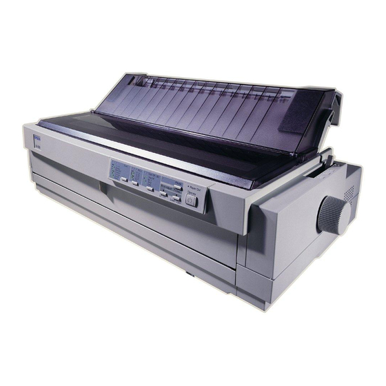 Epson 2080 - LQ B/W Dot-matrix Printer Manuals