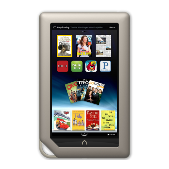 Barnes & Noble NOOK Tablet Quick Manual