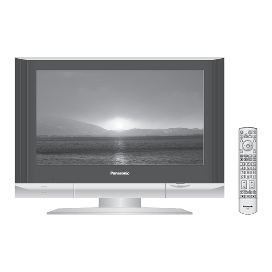User Manuals: PANASONIC Viera TX-26LXD600 Television