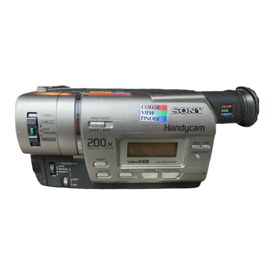 Sony Handycam CCD-TR517 Manuals