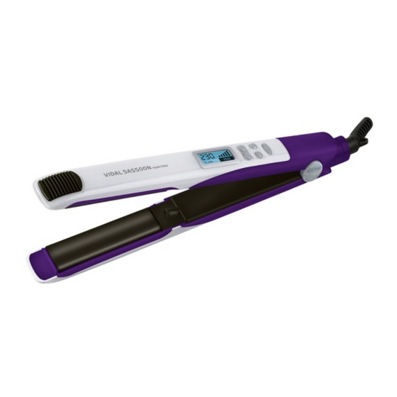 Vidal Sassoon VSST2967UK1 Instruction Booklet