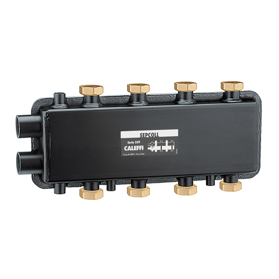 CALEFFI SEPCOLL 559 Series Manual