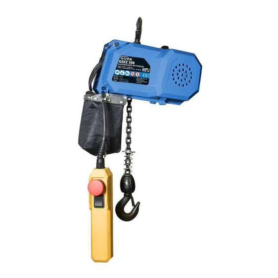 GÜDE GEKZ 300 Electric Chain Hoist Manuals