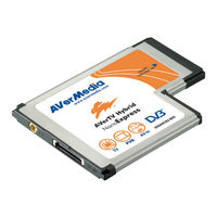 Avermedia AVerTV Hybrid NanoExpress Quick Installation Manual
