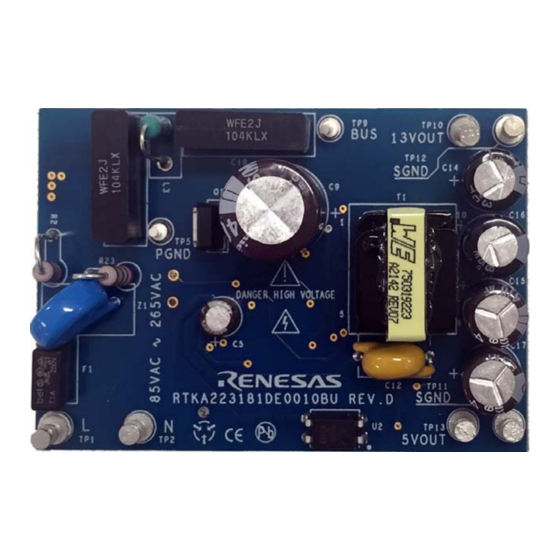 Renesas RTKA223181DE0010BU Manuals