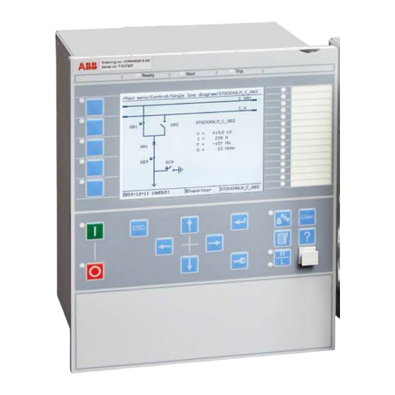 ABB Relion 670 Series Product Manual