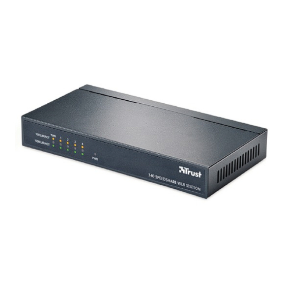 Trust 340 SPEEDSHARE WEB STATION Manual