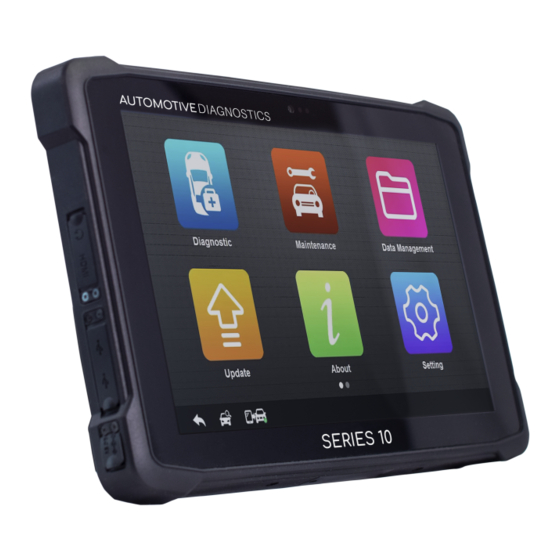 Automotive Diagnostics 10 Series Startup Manual