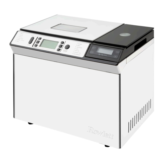 User Manuals: Rowlett CX116 Bread Maker