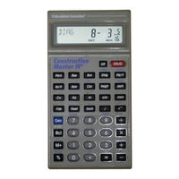 Calculated Industries Construction Master IV User Manual