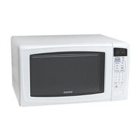 Sanyo EMS9515W - 1.4 Cubic Foot Capacity Countertop Microwave Oven Instruction Manual & Cooking Manual