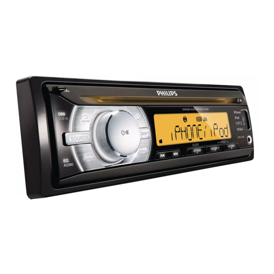 Philips CEM3000/00 Car audio system Manuals
