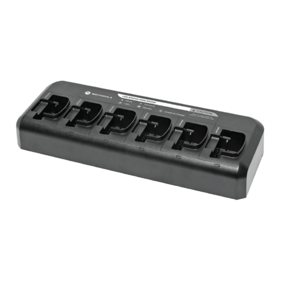 Motorola solutions Multi-Unit Charger User Manual