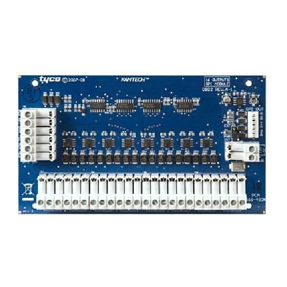 Kantech KT-MOD-OUT16 Quick Start Manual