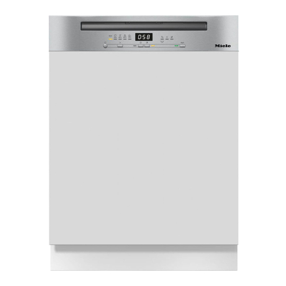 User Manuals: Miele G 5310 Free-standing Dishwasher