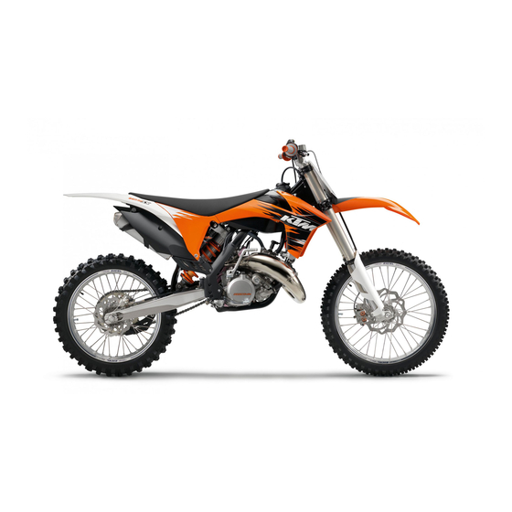 KTM 2012 250 SX Owner's Manual