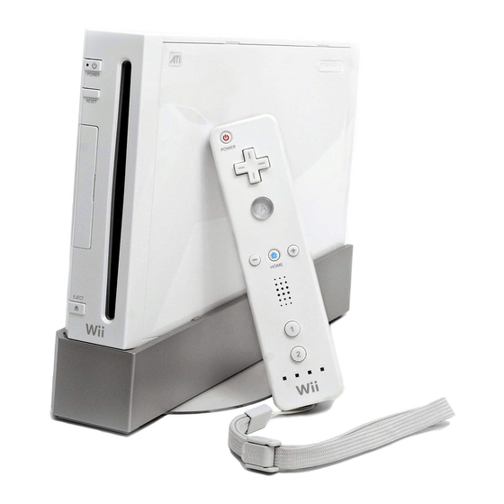 Nintendo Wii Operation Manual