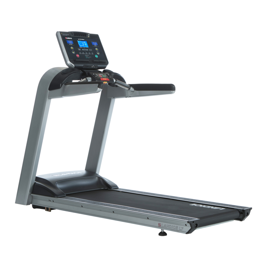 Landice pro trainer Owner's Manual