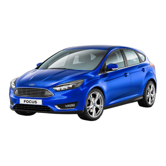 Ford FOCUS 2016 Quick Reference Manual