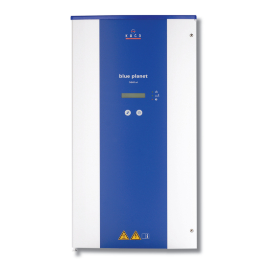 Kaco 1501xi Operator Instructions Manual